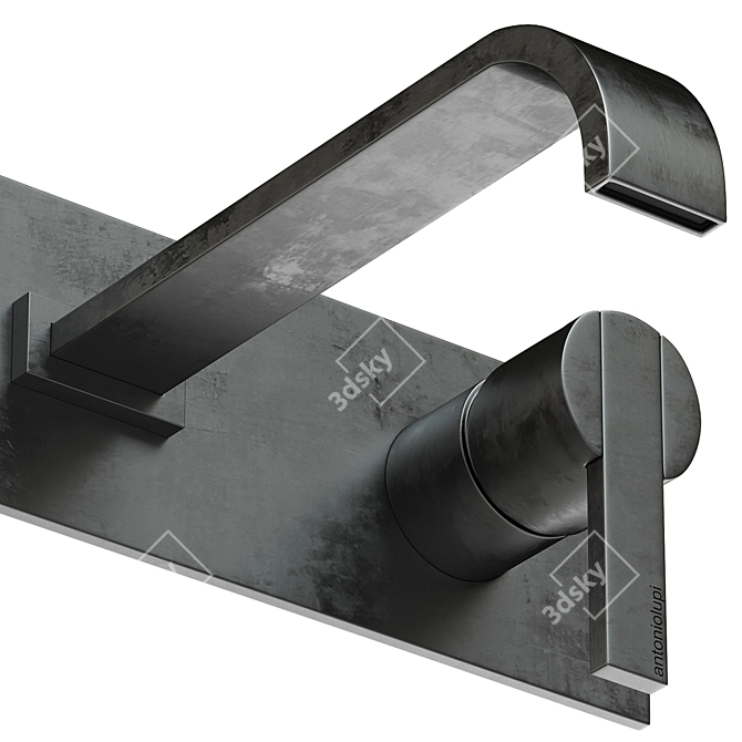 Antoniolupi BK200 Black Metal Sink Mixer 3D model image 3