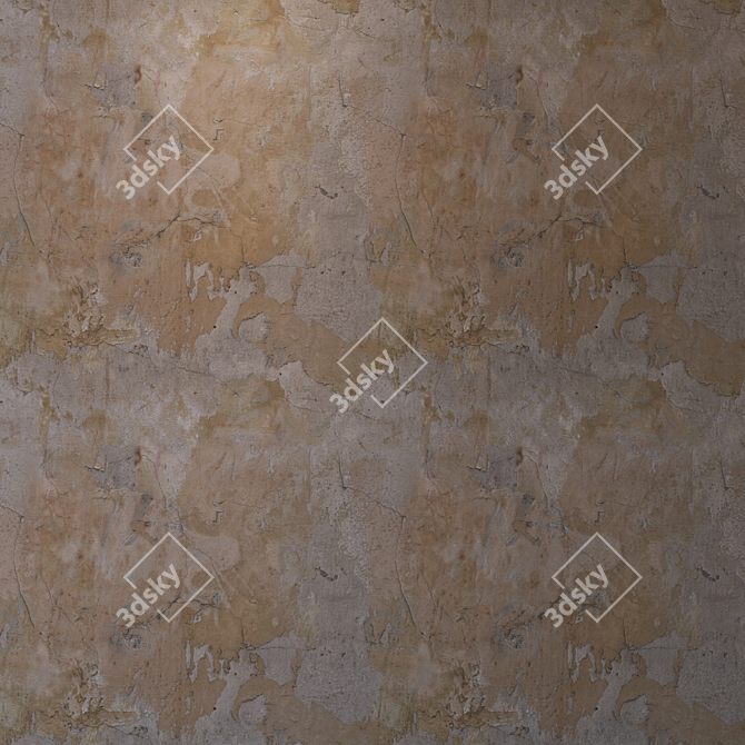 Seamless Plaster Texture Set 3D model image 3