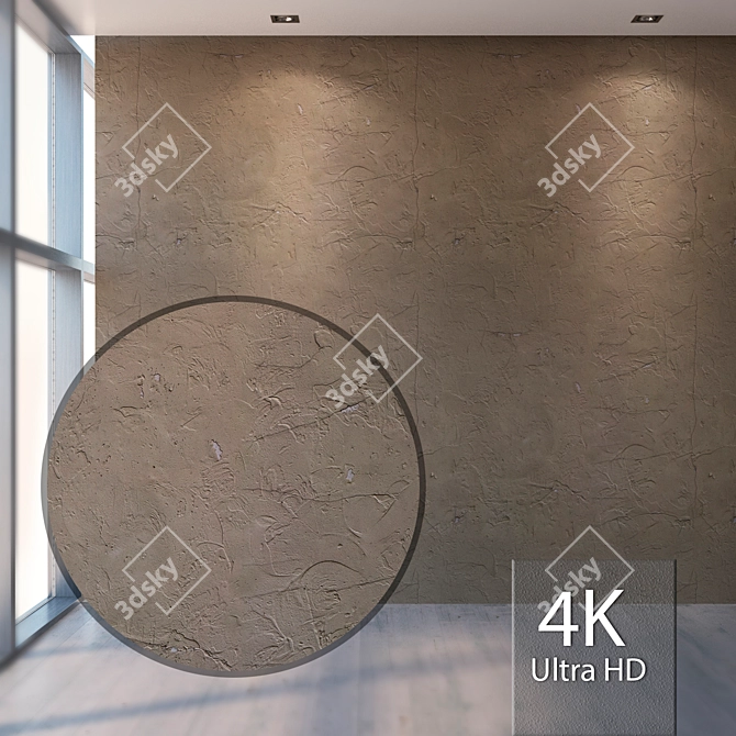 Seamless Plaster Texture | High Resolution & Detail 3D model image 1