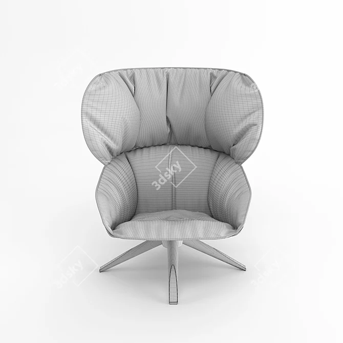 Tabano by B & B Italia | Modern Armchair 3D model image 2