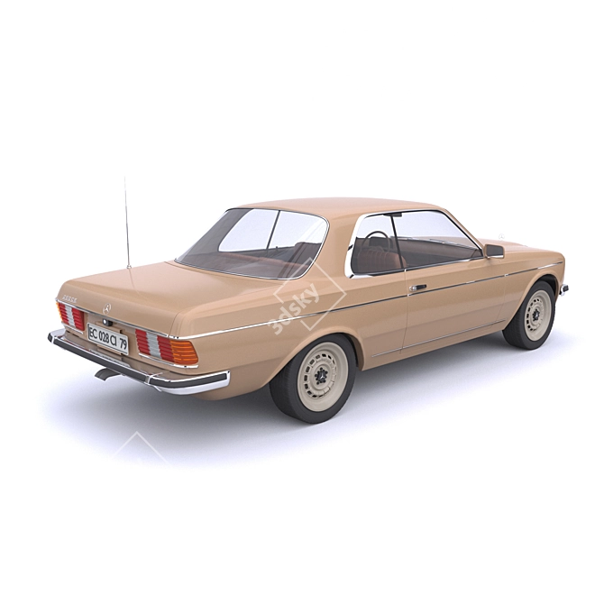 Vintage Mercedes 1979 3D model image 2