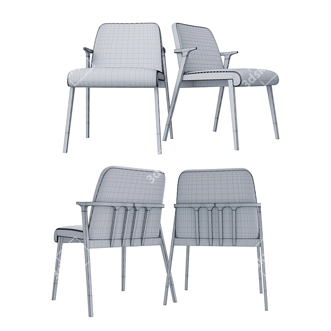 Contemporary Tenues Chair 3D model image 3