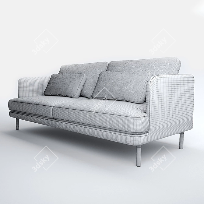 Herman Sofa: Stylish and Comfortable 3D model image 2