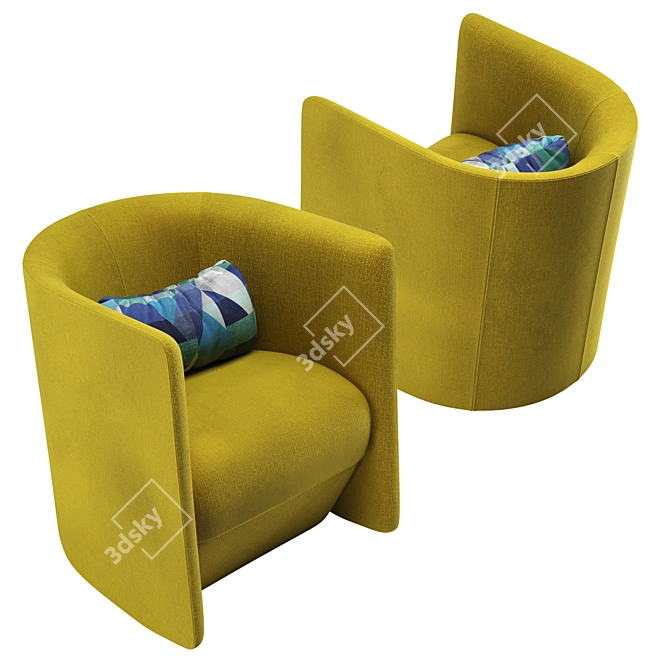 Render Corona 2: Green & Yellow 3D model image 1