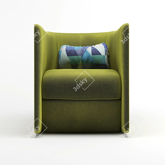 Render Corona 2: Green & Yellow 3D model image 2