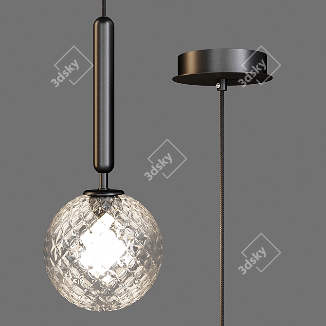 Elegant Optic Pendant: Nuura Miira 3D model image 1