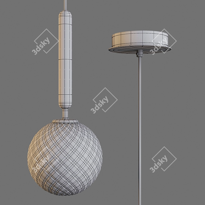 Elegant Optic Pendant: Nuura Miira 3D model image 2