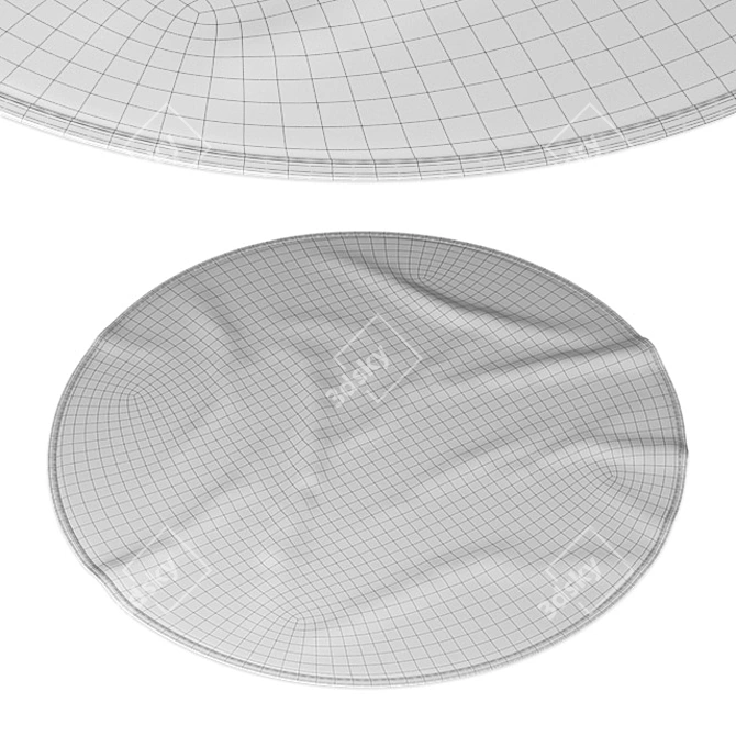 Bloomingville Squirrel Round Rug 3D model image 3