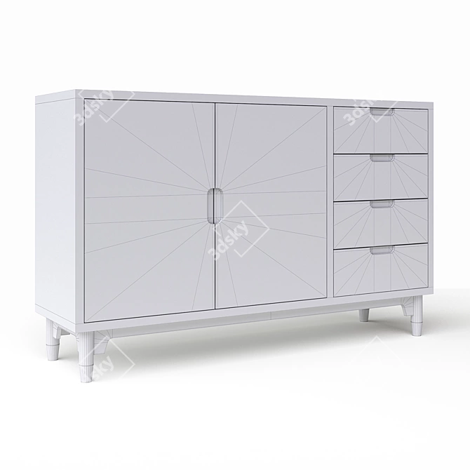 Travel Chest: Functional and Stylish 3D model image 3