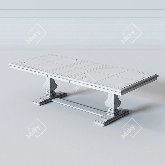 OLLESBURG Dining Table: Elegant and Spacious 3D model image 3