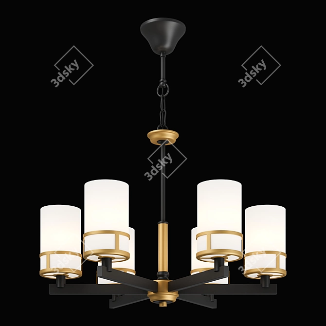 Sleek Cero Lightstar Chandelier 3D model image 2