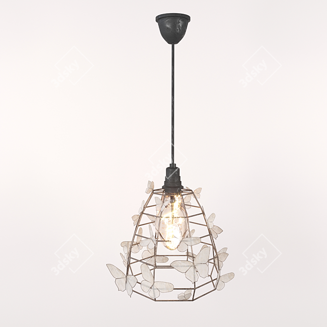 Charming Vintage Table Lamp 3D model image 1