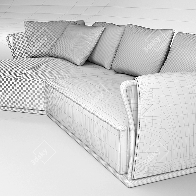 Aforisma Modular Sofa: Modern Comfort 3D model image 3