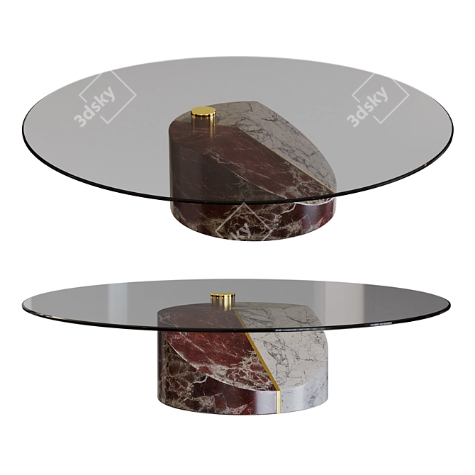 Baxter Ziggy Big - Stylish Designer Table 3D model image 1