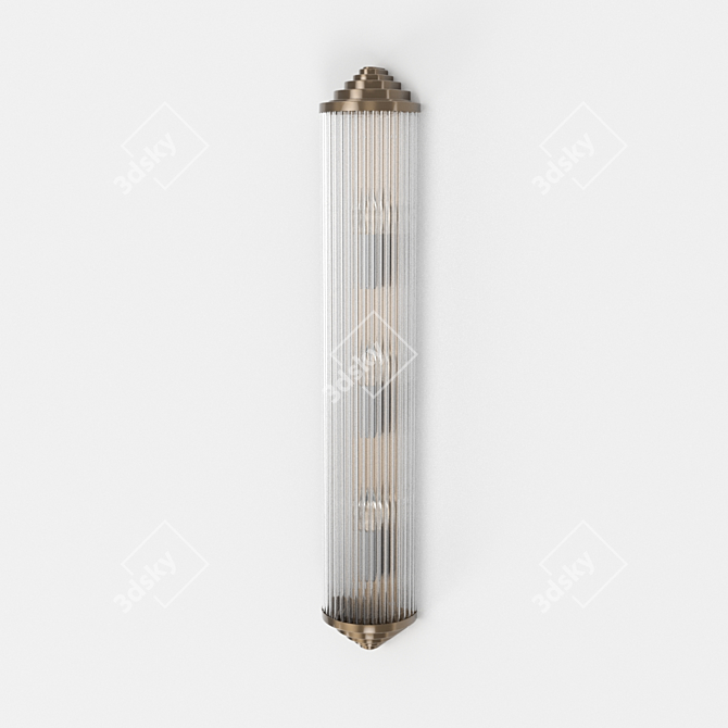 Petitot Brass Wall Light 3D model image 1
