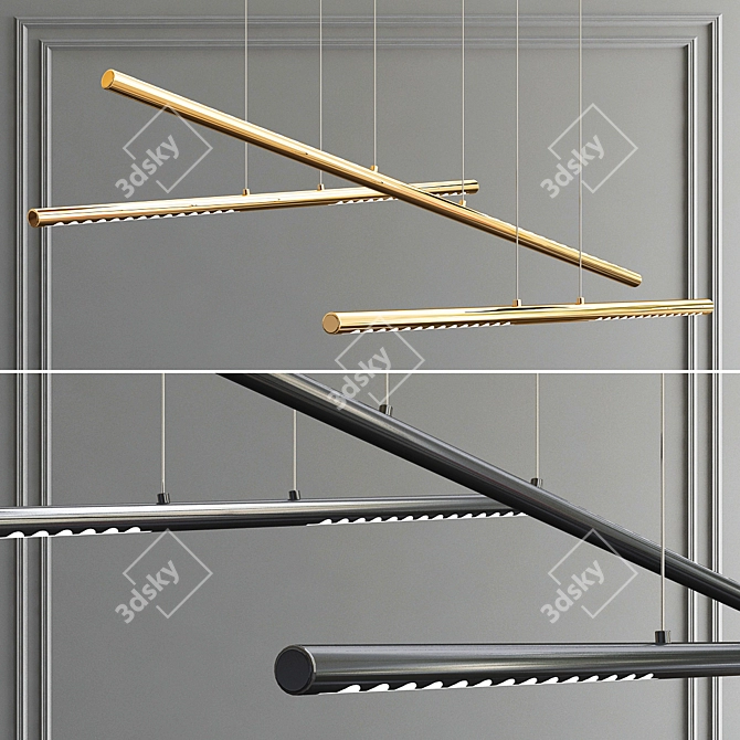 Minimalist Link Linear Suspension 3D model image 1