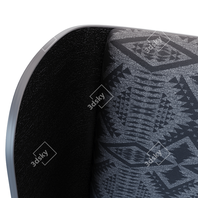 Modern Charcoal Elk Chair by Gus x Pendleton 3D model image 2