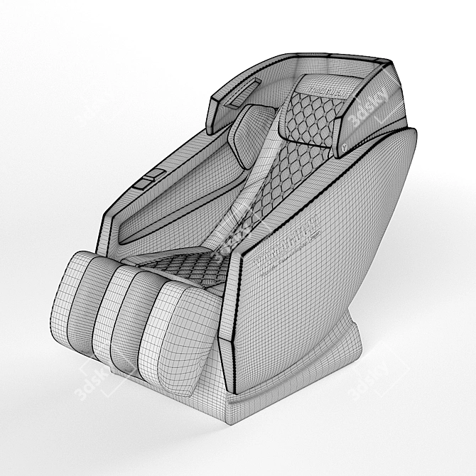 Yamaguchi Vendi Massage Chair: Texture & Mapping 3D model image 3