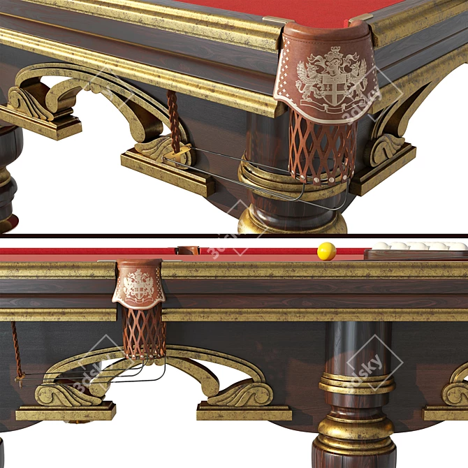 Venice Luxury Billiard Table: Premium-Quality Design 3D model image 2