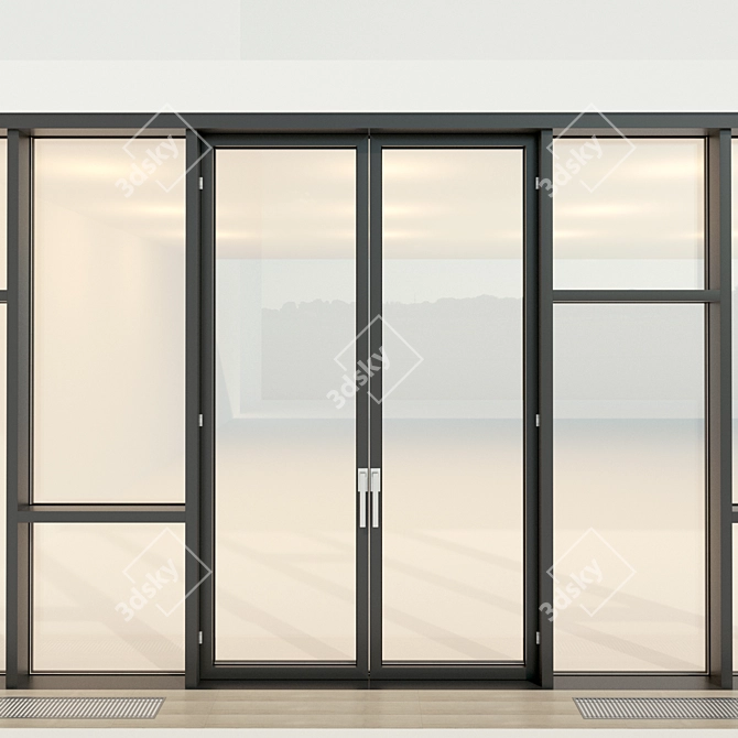 Panoramic Stained Glass Window Kit 3D model image 3