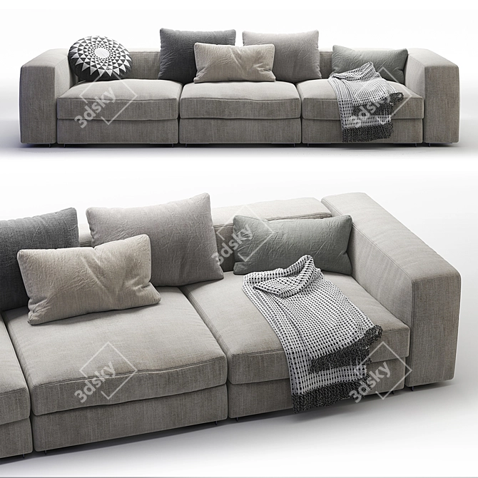 Stylish Lema SNAP Sofa 3D model image 3