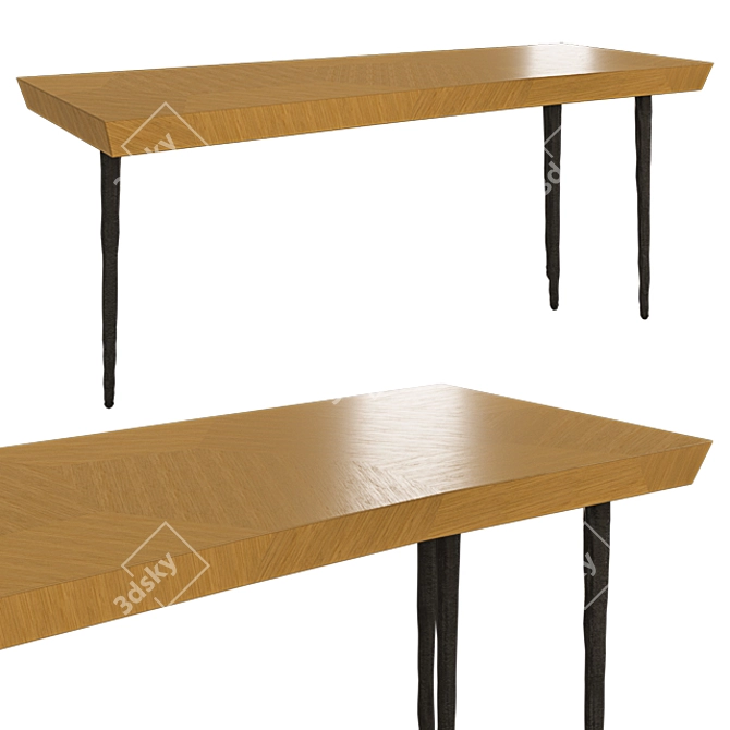 Mystic Pinto Paris Desk 3D model image 1