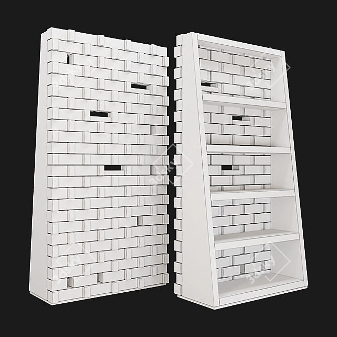 Babylone Bookcase: Elegant and Functional 3D model image 3