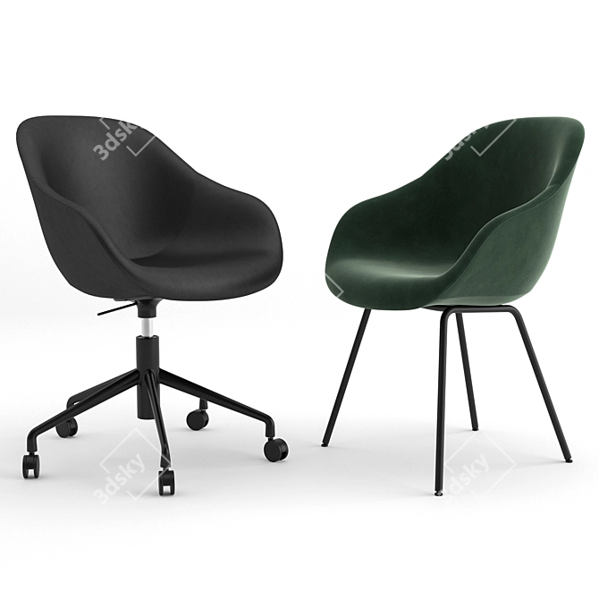 AAC Collection by HAY: Versatile Modern Seating 3D model image 2