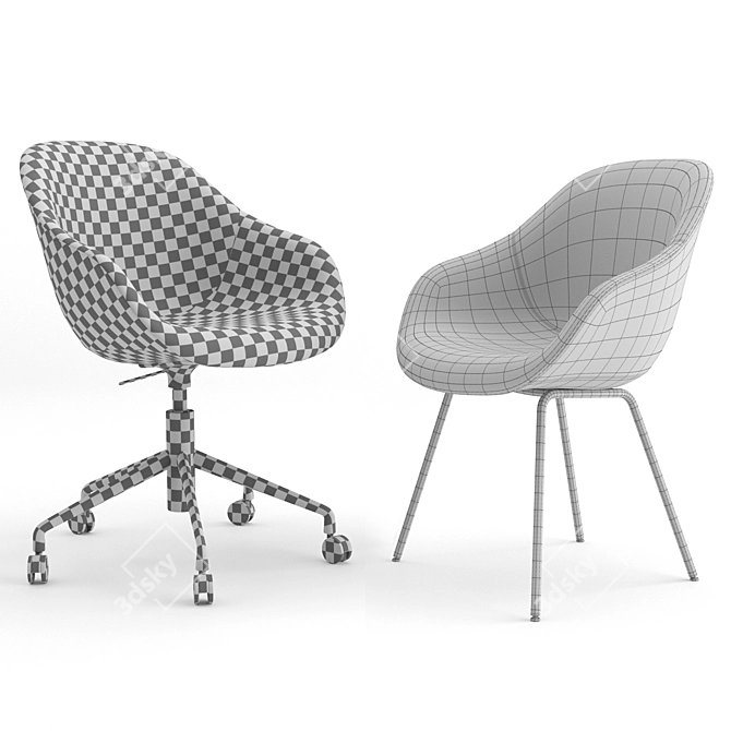 AAC Collection by HAY: Versatile Modern Seating 3D model image 3