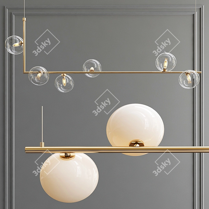 Elegant Pendant Light from Care of Bankeryd 3D model image 1