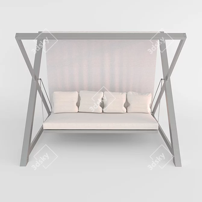 Nao Nao Swing: Modern Garden Seating 3D model image 2