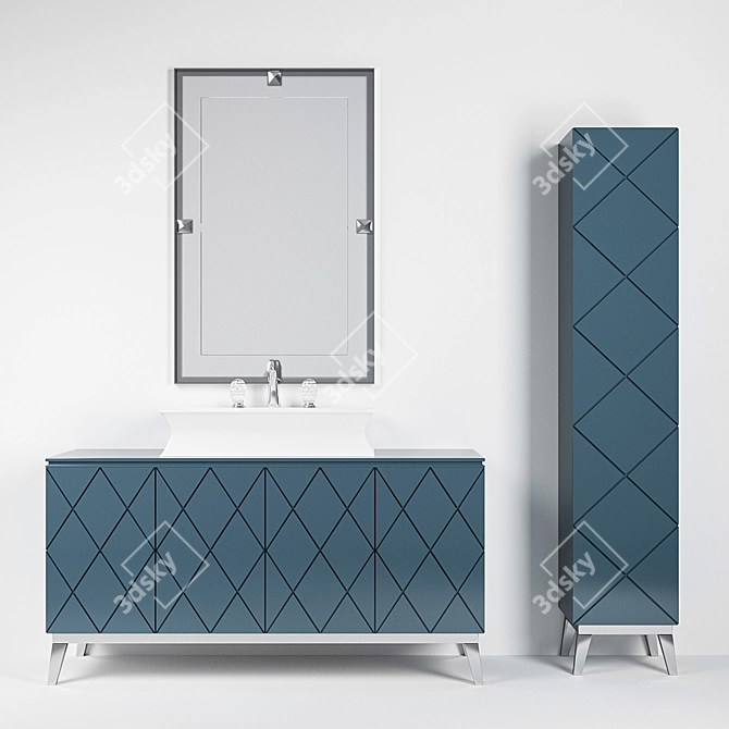 Oasis Rivoli 6-Piece Bathroom Set 3D model image 1