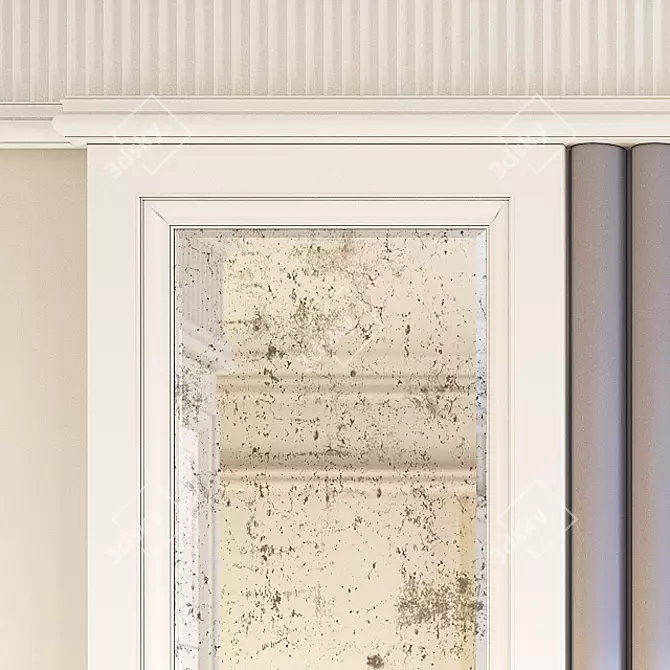 Title: Elegant Gypsum Platband for Exquisite Interiors 3D model image 3