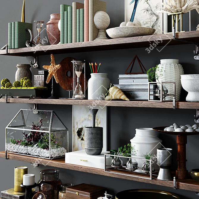 Urban Loft Decor Set 3D model image 2