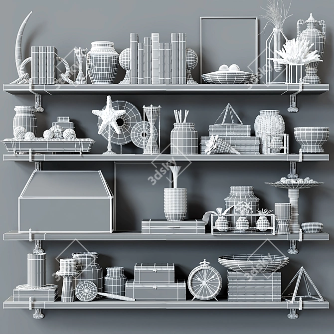 Urban Loft Decor Set 3D model image 3