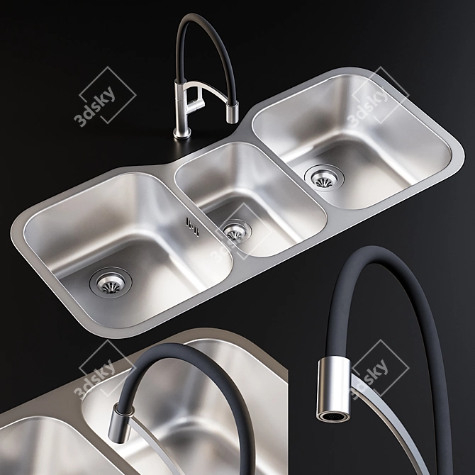 Title: Infinite Sink & Spinoza Mixer 3D model image 1