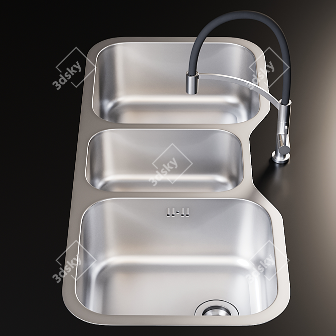 Title: Infinite Sink & Spinoza Mixer 3D model image 2