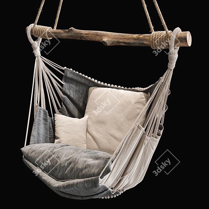Hanging Hammock Chair: Relax in Style 3D model image 1