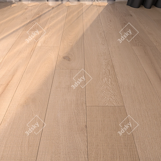 Premium Parquet Floor: HD Textures & Multiple Materials 3D model image 1