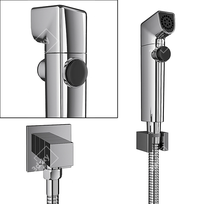 Gappo Bidet: Hygiene at its Best 3D model image 1