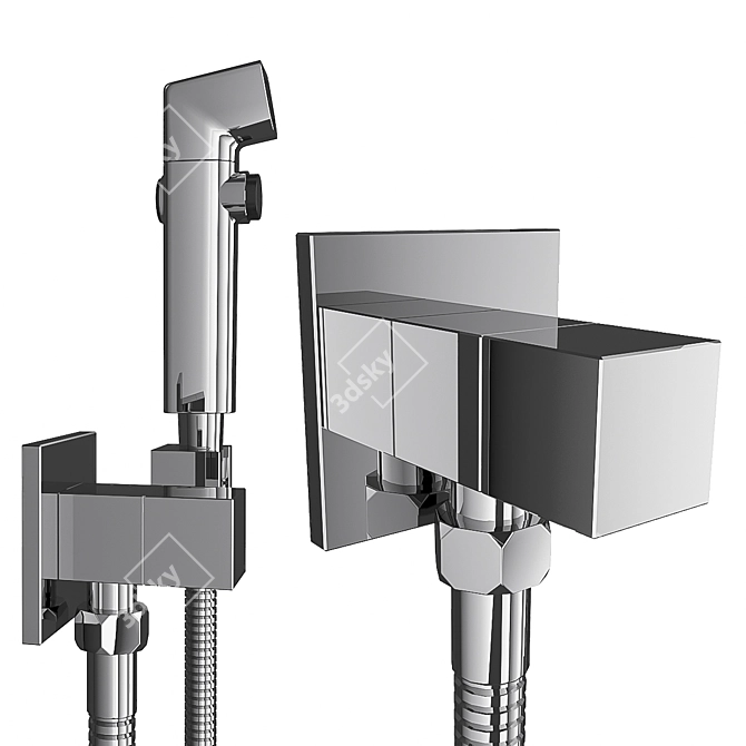 Gappo Bidet: Hygiene at its Best 3D model image 2