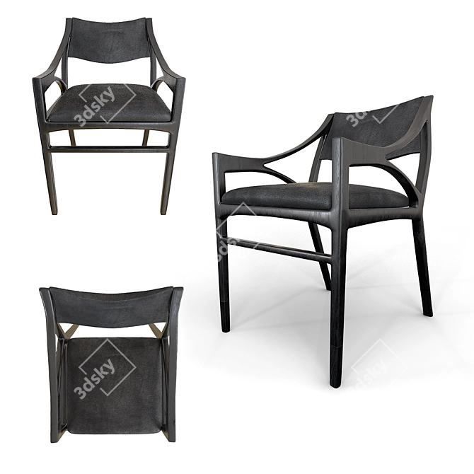  Sleek O Chair: Modern Design, Perfect Size 3D model image 1