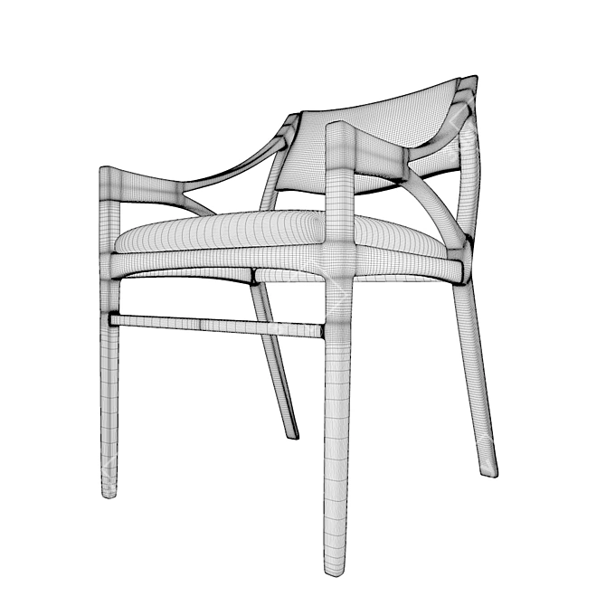  Sleek O Chair: Modern Design, Perfect Size 3D model image 3