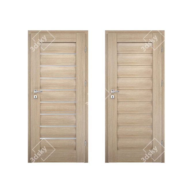 Gloria Collection: Classic Interior Doors 3D model image 1