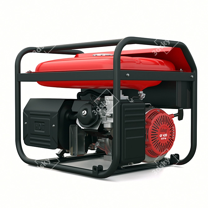 High Power Gasoline Generator - Fubag BS 6600 ES 3D model image 1