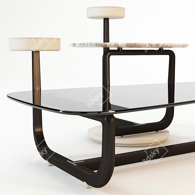 Giorgetti Amiral: Stylish Coffee Table 3D model image 2