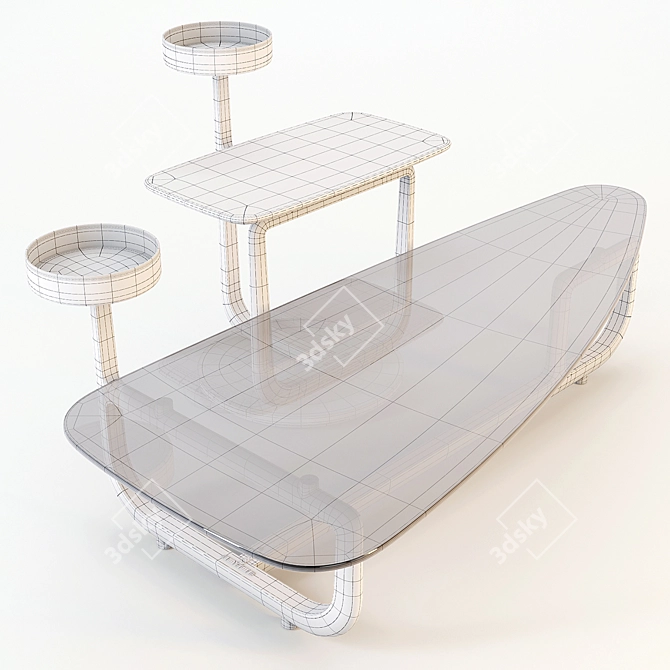 Giorgetti Amiral: Stylish Coffee Table 3D model image 3