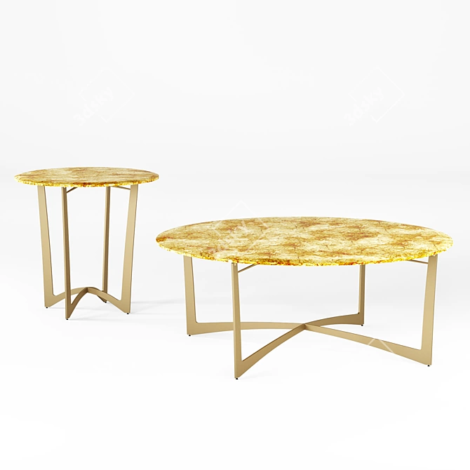 Title: Wansheng Contemporary Round Table 3D model image 1