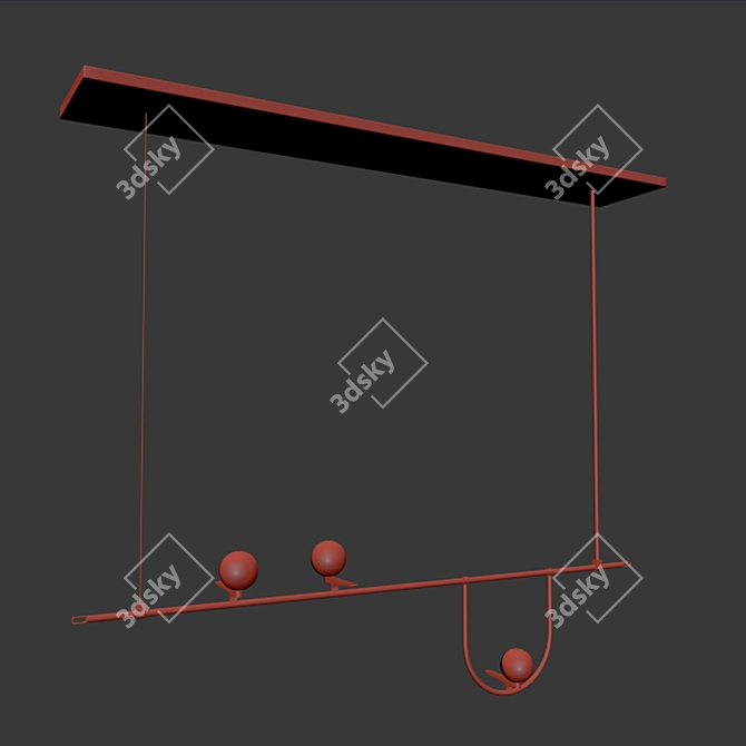 Yanzi Pendant Light: Modern and Elegant Design 3D model image 2