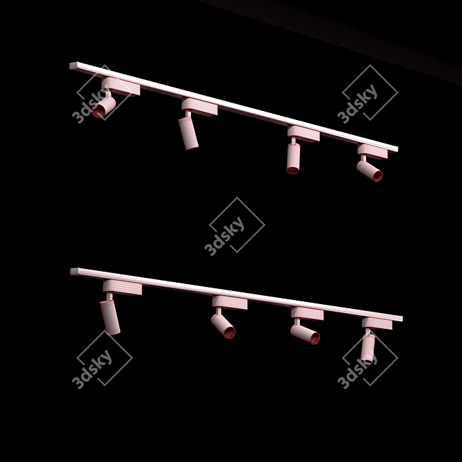 Elegant Track Lighting: Nowodvorski Profile iris 3D model image 2